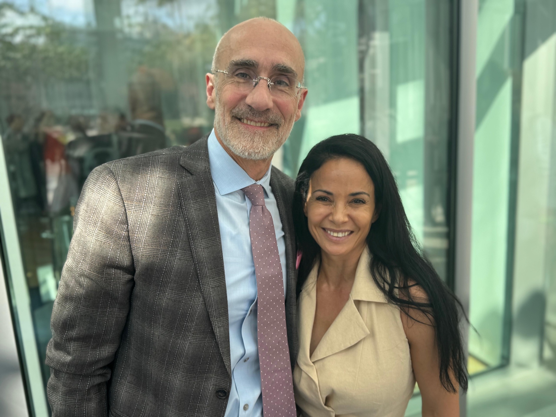 Nevriye with Arthur C. Brooks