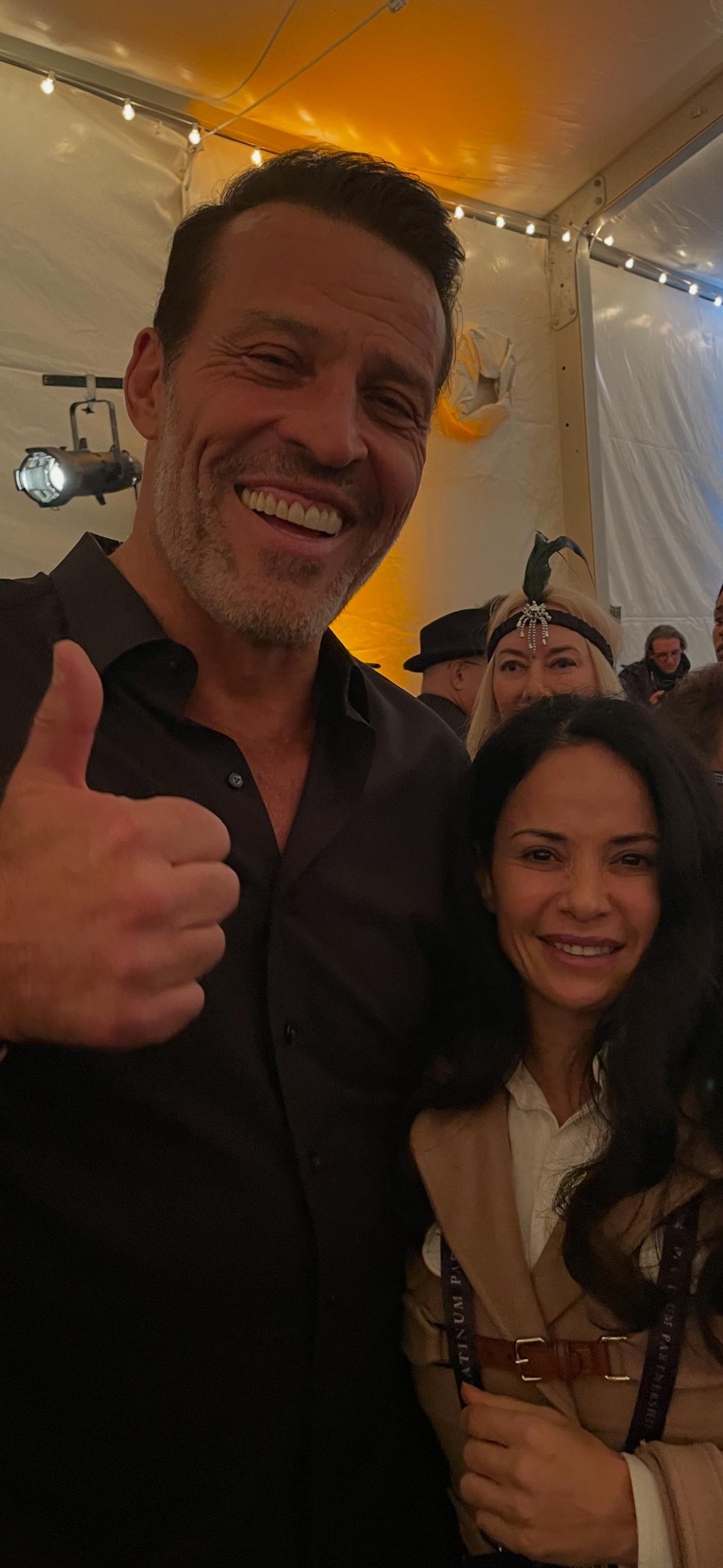 Nevriye with Tony Robbins